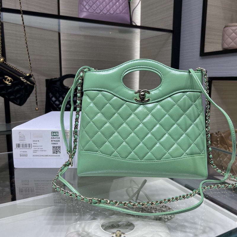 Ch*el top handle bags